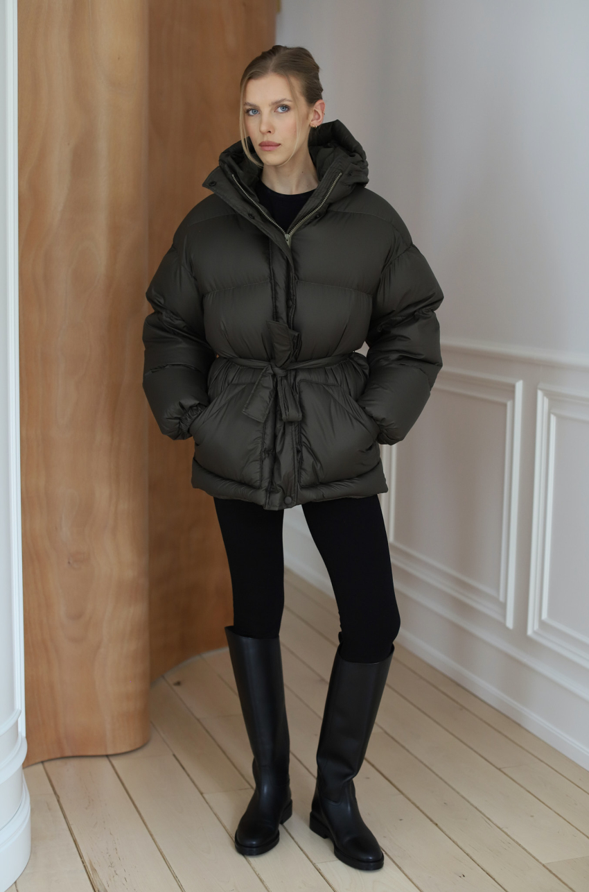  PREMIUM Kurtka puchowa khaki