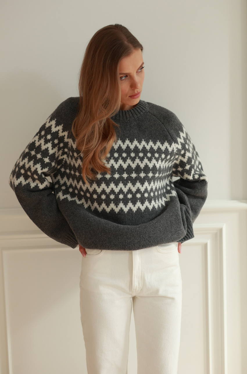 Tunika Arosa grafitowa