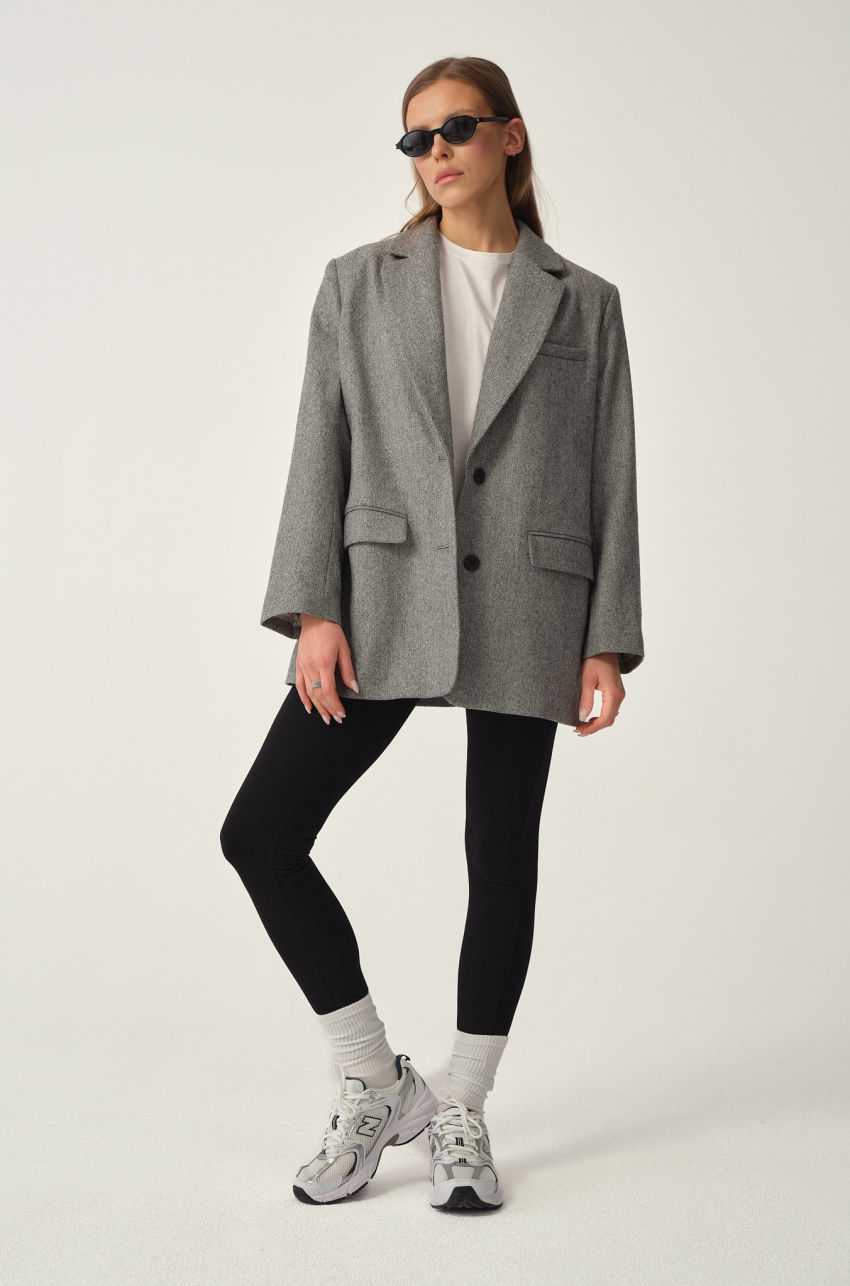 Marynarka Visby w jodełkę