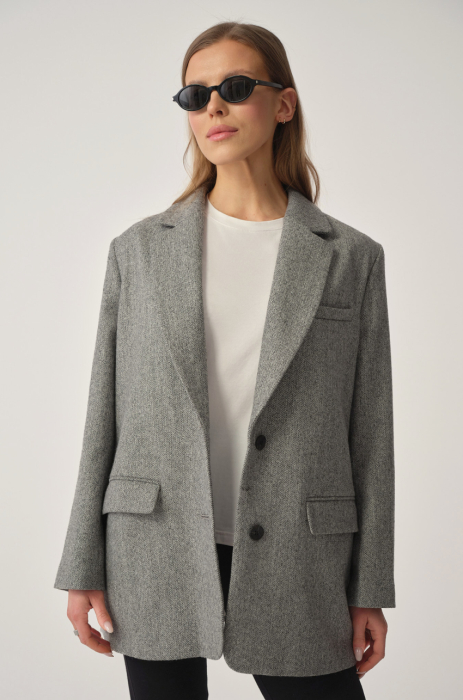 Marynarka Visby w jodełkę